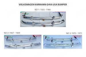 Volkswagen Karmann Ghia US type bumper (1955   1971) by stainless steel 