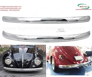 Volkswagen Beetle bumpers (1955-1975) and onwards by stainless steel (VW Käfer Stoßfänger satz) - kép 5