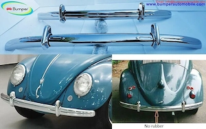 Volkswagen Beetle bumpers (1955-1975) and onwards by stainless steel (VW Käfer Stoßfänger satz) - kép 3