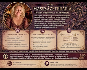 Masszázs Budapesten - Testi-lelki kimerültség, stressz; hát- és derékfájdalmak ellen (9. ker.) - kép 2
