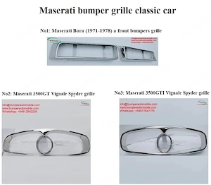 Maserati bumper and grill classic car