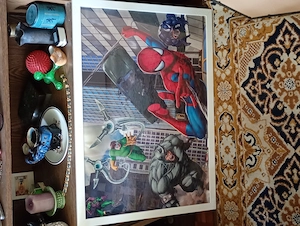A képen Alex Ross festménye látható, amely a Marvel Comics második világháborús szuperhős-csapatát,  - kép 5