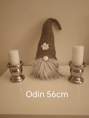 Új állapotú orchidea kaspó rózsaszín, gyertyatartó fenyőtalp szőnyeg, adventi szarvas, Odin manó  - kép 5
