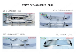 PV 544 style Euro   USA (1958-1965)   PV Duett Kombi (1953-1969) bumper and radiator grill 