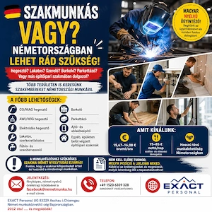 Németországi szakmunkák különböző területeken