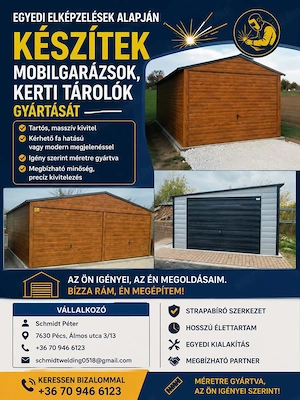 Lakatos , Hegesztő Munkák Baranya megye Pécs Hívjanak:06-70-946-6123