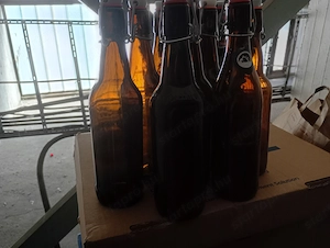10db 0,5 liter csatos sörösüveg sörös palack Posta megoldható cimkenélkül  Mindegyik jó állapotú, er - kép 2