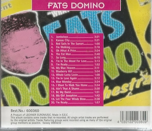  Fats Domino 20 Greatest Hits - kép 2
