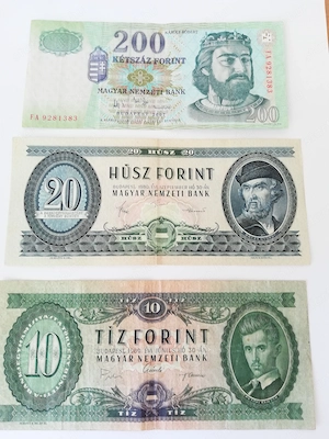 Régi magyar papir bankjegyek