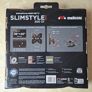Meliconi SlimStyle Plus 200ST VESA 200x200 dönthető, forgatható fali konzol - kép 2