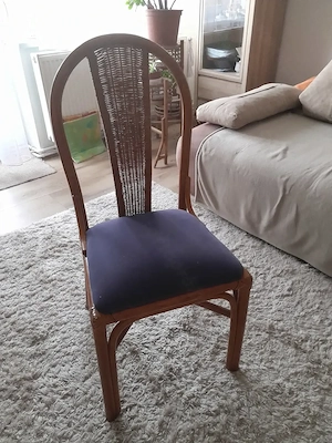 Rattan étkező 4 személyes, megkímélt állapotban, eladó! - kép 3