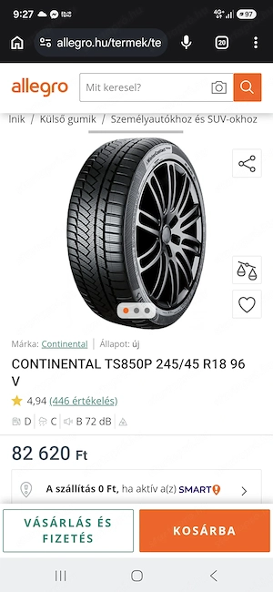 Continental wintel compakt premium garnitúra!245 45r18