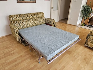 Kétszemélyes bársony kanapé két fotellel  eladó ! - kép 4