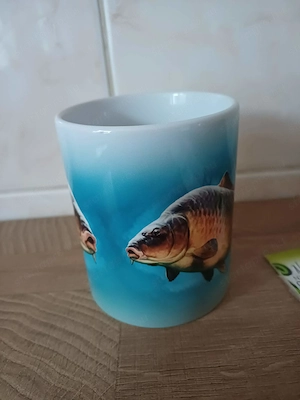 Legjobb horgász vicces nyakkendő, ponty halas bögrével eladó, ÚJ! - kép 3