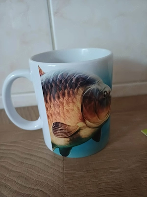 Legjobb horgász vicces nyakkendő, ponty halas bögrével eladó, ÚJ! - kép 10