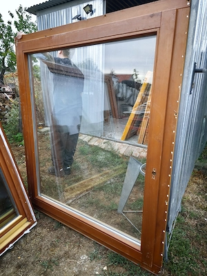 Szép állapotú hőszigetelt nehéz ablakok sz;130 m;154 cm bukó-nyiló 2 réteg üveg kép szerinti állapot - kép 3