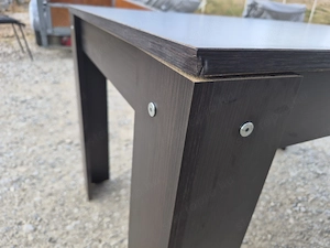 Sötétbarna (wenge) étkezőasztal - kép 3