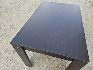 Sötétbarna (wenge) étkezőasztal - kép 2