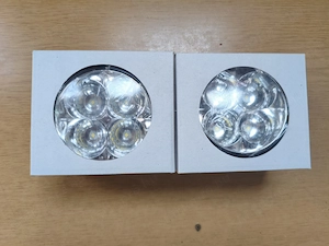 Új Nappali menetfény LED kerek 90mm 1pár 12V 24V