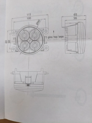 Új Nappali menetfény LED kerek 90mm 1pár 12V 24V - kép 4