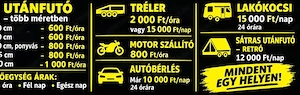 Utánfutó-Tréler-Autó Bérelhető - kép 4