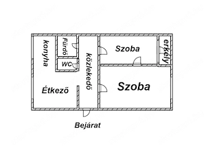 Tiszalökön 2 szobás lakás garázzsal   25,99 M ft! - kép 9