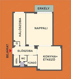 XI. kerületi 1,5 szobás erkélyes lakás kiadó! - kép 5