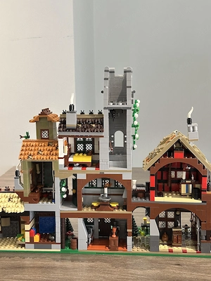 Lego komp. Castle Vár Középkori Piactér Medieval Market Village 3000db Lepin ÚJ  - kép 8