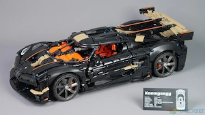 Lego komp. Technic 42232 Koenigsegg Sadair's Spear Megacar Supercar 4104db 1:8 autó Lepin ÚJ - kép 2