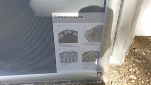 Alu keretes megállító tábla, falikép keret eladó - kép 4