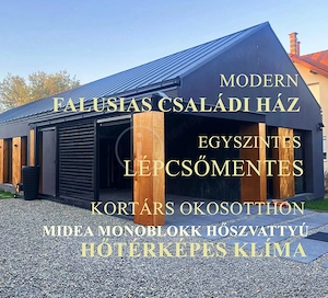 Luxus kényelem, okos otthon, hőszívattyú, igényes családi ház eladó!