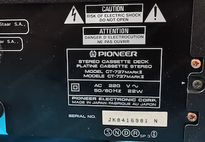 Pioneer CT-737mkII deck szervizelve! - kép 5