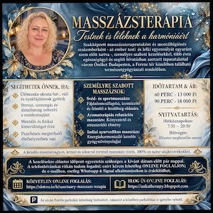 Stressz, kimerültség elleni masszázs, érintésterápia Budapesten - kép 5