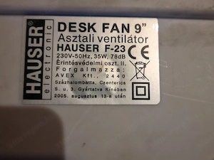 Hauser F-23 asztali ventilátor 2 sebességes 26cm kosár működő - kép 4