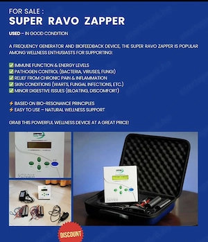 Eladó Super Ravo Zapper frekvenciagenerátor (Magyar nyelvű És többnyelvre programozható) - kép 2
