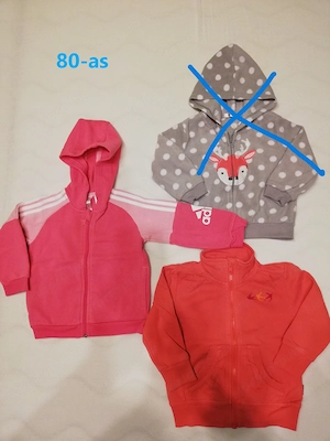 Gyerek lány, baba kardigán, mellény, szabadidő-melegítő garnitúra - 80, 92, 128 - kép 3