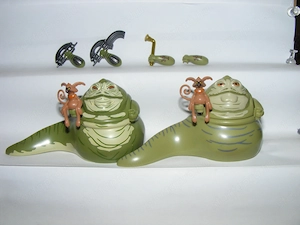 Lego Star Wars figurák Jabba + Rotta the Hutt + háziállat Salacious figura ÚJ