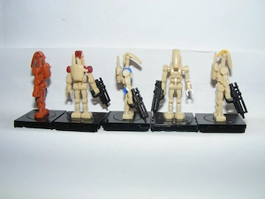 Lego Star Wars Battle Command Pilot Security Droid figura összecsukható 5db ÚJ - kép 3