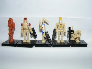 Lego Star Wars Battle Command Pilot Security Droid figura összecsukható 5db ÚJ - kép 4