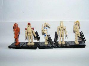 Lego Star Wars Battle Command Pilot Security Droid figura összecsukható 5db ÚJ - kép 2