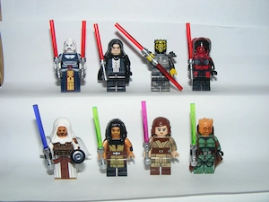 Lego Star Wars figurák Darth Caedus Talon Jedi Revan Savage Opress Kao Cen Darach Quinlan Vos Assaj - kép 2