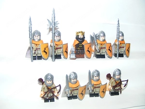 Lego Castle GOTH Trónok Harca Robert Baratheon király sereg katonák figurák ÚJ - kép 5