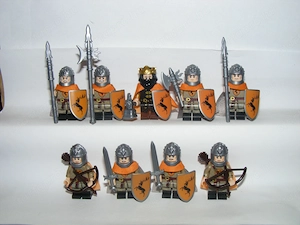 Lego Castle GOTH Trónok Harca Robert Baratheon király sereg katonák figurák ÚJ - kép 4