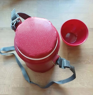 Dupla falú műanyag ételhordó termosz eladó, ÚJ! - kép 2