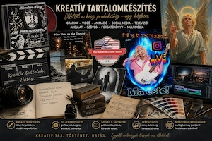 Grafikai tervezés, videóvágás, filmes és egyéb kreatív szolgáltatások