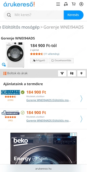 Gorenje mosógép - kép 9