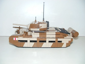 Lego 2. Világháborús Brit Angol Matilda -2 Tank 1210db 12x26x16cm ÚJ - kép 4