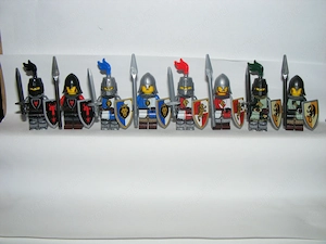 Lego Castle figurák katonák Oroszlán Lion Sárkány Dragon katona lovag figura 8db - kép 6