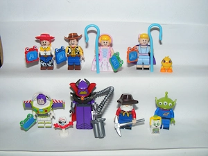 Lego Toy Story figurák Woody Buzz Lightyear Jessie Bo Peep Zurg figura ÚJ - kép 3