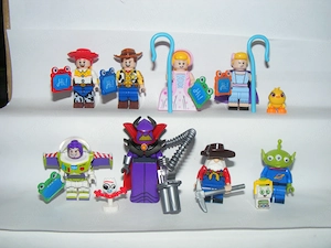Lego Toy Story figurák Woody Buzz Lightyear Jessie Bo Peep Zurg figura ÚJ